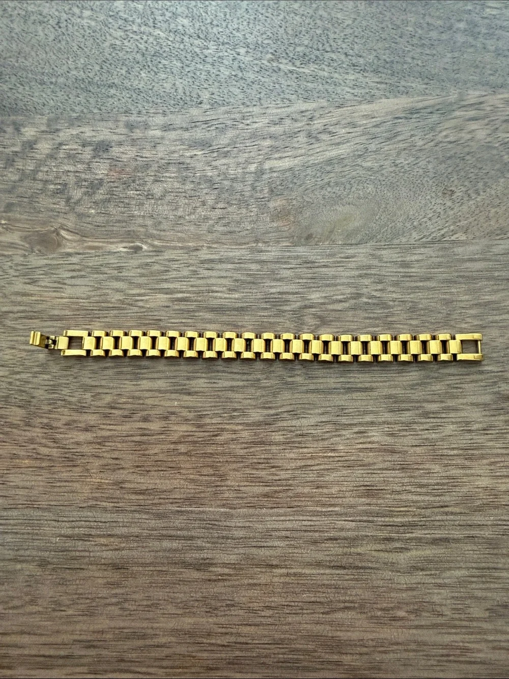 Stainless Steel Gold Link Bracelet - Classic Chain Style